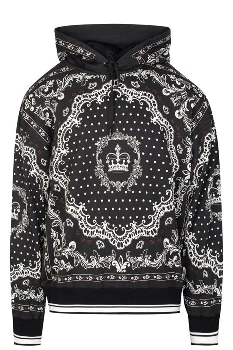 dolce gabbana hoodie herren|dolce and gabbana crown hoodie.